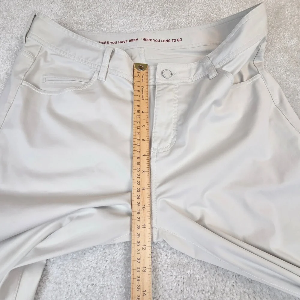 Rhone Commuter Pants Mens 35x29 Khaki Tan 5-Pocket Performance Chino